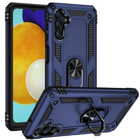 Gpack Samsung Galaxy A04S Kılıf Vega Sert Silikon Tank Standlı Yüzüklü Mıknatıslı