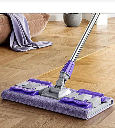 YER MOPU FAYANS PARKE ZEMİN VE DUVAR İÇİN MİKROFİBER MANDALLI MOP