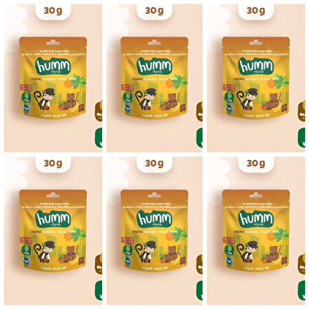 Organik Glutensiz Vegan Muzlu Kek - 30g * 6 adet