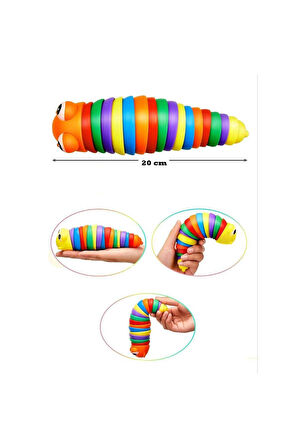 Sevimli Eğitici Stres Giderici Tırtıl Montessori Sök Tak