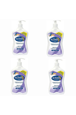 4 Adet Activex Sıvı Sabun Hassas Koruma 700 ml Pompalı Büyük Boy Sabun
