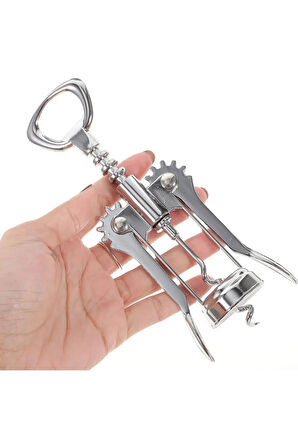 Tirbuşon Metal Mantar Açacağı Kullanımı Kolay Kanatlı Açacağı Partiler Ev İhtiyaçları İçin