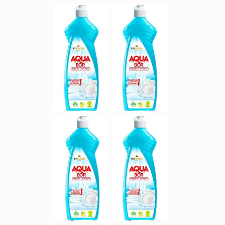 AQUABOR DOĞAL MİNERALLİ  ELDE YIKAMA 4 ADET SIVI BULAŞIK DETERJANI