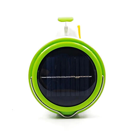 JQ-6088 Şarjlı El Feneri Solar Enerji Panelli 3 W 1000 Lümen Kamp Lambası