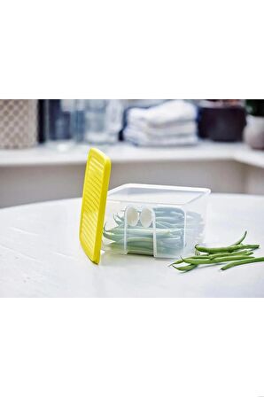 Tupperware Kare Saklama Kabı 1 Litre Limon