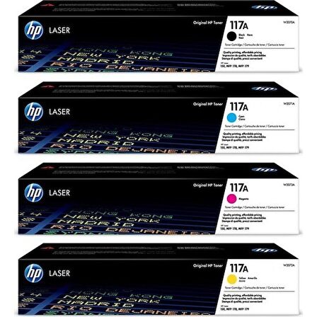 Hp (117A) W2070A / W2071A / W2072A / W2073A Orjinal Toner Takımı 150a