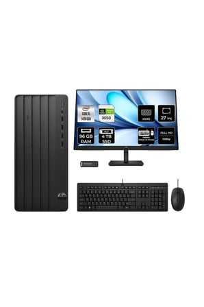 240 PRODESK 2 i5 14400 96GB 4TB SSD RTX3050/6GB FDOS Masaüstü Bilgisayar + 27" Monitör