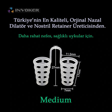 Horlama Önleyici Nazal Dilatör Burun İçi Silikon Apne Aparatı Nostril Burun Nefes Açıcı Silikon File Medium 2 Adet