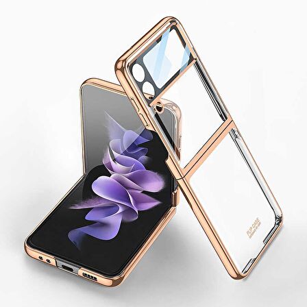 Gpack Samsung Galaxy Z Flip 4 Kılıf Renkli Sert Koruma