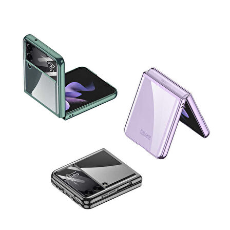 Gpack Samsung Galaxy Z Flip 4 Kılıf Renkli Sert Koruma