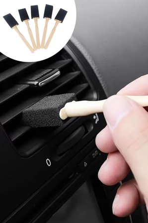Roichil® 5'li Araba Havalandırma Temizleme Fırçaları Klima Çıkışları,Toz Alma&Otomobil İçi Detaylı Mini Temizlik Aparatları