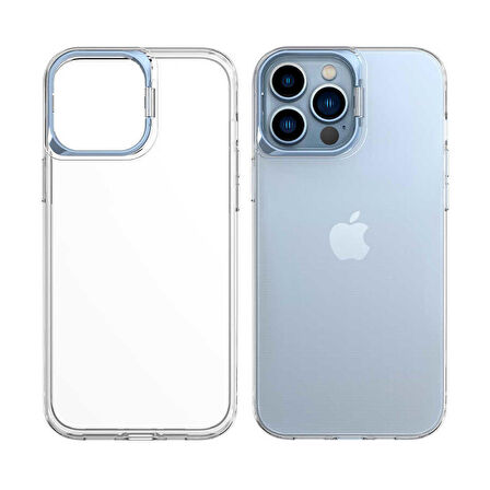 Smcase iPhone 13 Pro Max Kılıf Skuba PC Sert Standlı Silikon