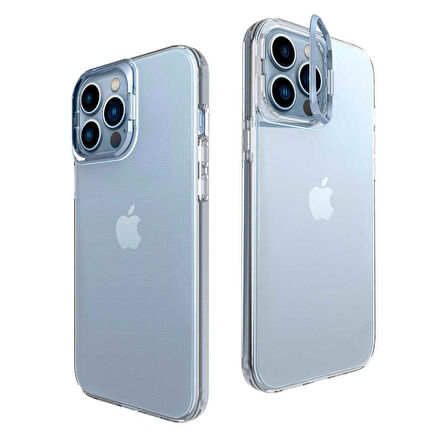 Smcase iPhone 13 Pro Kılıf Skuba PC Sert Standlı Silikon