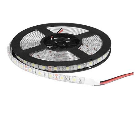 12V TEK ÇİPLİ IP 20 BEYAZ ŞERİT LED