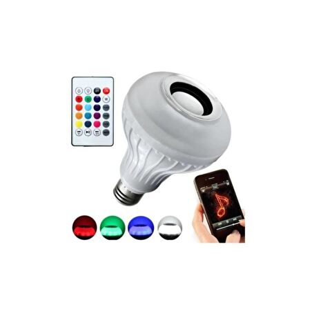 12W BLUETOOTH KUMANDALI AMPUL