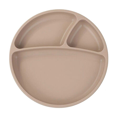 Nessiworld  Porsiyon Vakum Tabanlı Silikon Tabak Bubble Beige
