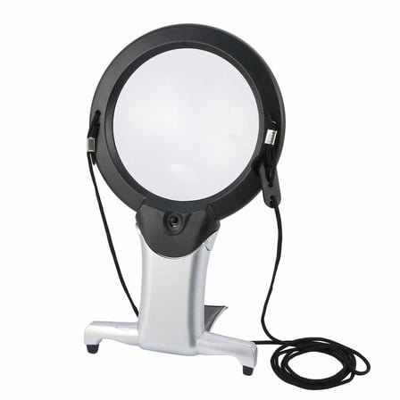 2x 6x Led Eller Serbest,boyun Asılı,dıkış,okuma İçin En Uygun Büyüteç 11b1