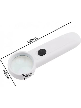 15x Çok Fonksiyonlu 2 Led Işıklı Taşınabilir El Büyüteç