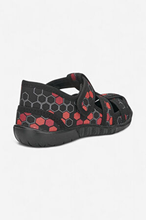 Günlük Unisex Çocuk Sandalet Esnek Kaymaz Taban Keten Cırtlı Yazlık Ev Okul Kreş Ayakkabı 143