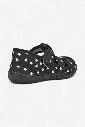 Günlük Unisex Çocuk Sandalet Esnek Kaymaz Taban Keten Cırtlı Yazlık Ev Okul Kreş Ayakkabı 143