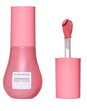 GLOW RECIPE Watermelon Glow Niacinamide Dewy Flush - Aydınlatıcı Likit Allık Orman Karpuz Kırmızısı 