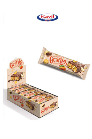 Sütlü Çikolata Kaplamalı Portakallı Meyveli Bar 40 gr X 24 Adet
