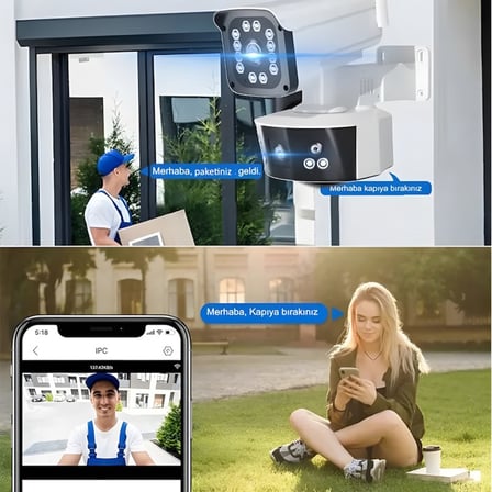 O-Kam 3032 6 MP Gece Görüşlü IP Wi-Fi Güvenlik Kamerası