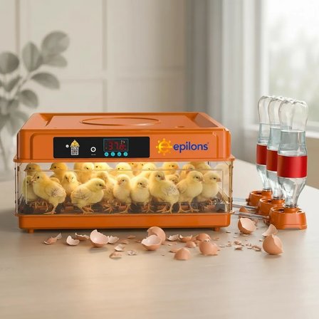 Tam Otomatik Kuluçka Makinesi 130 Yumurta Kapasiteli - Akıllı Isı ve Nem Kontrollü, Ayarlanabilir Viyol, Otomatik Su Sistemli (  )