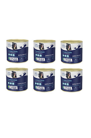 Bozita Tahılısz Kuzu Etli Köpek Konservesi 625 Gr. X 6 Adet