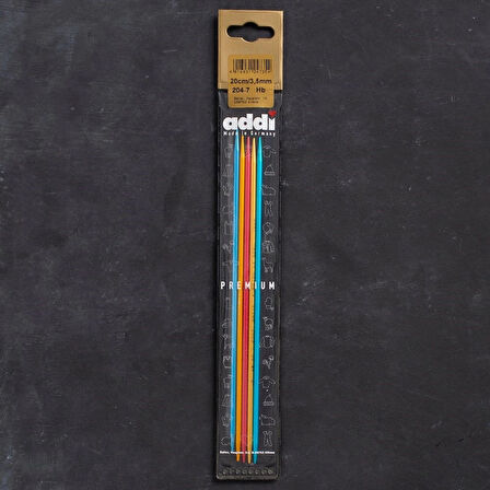 Addi Colibri 3,5mm 20cm Renkli Çorap Şişi - 204-7