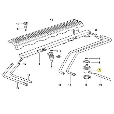 BMW M50 M52 M54 M60 VE M62 MOTOR YAKIT BASINÇ REGÜLATÖRÜ 1436110