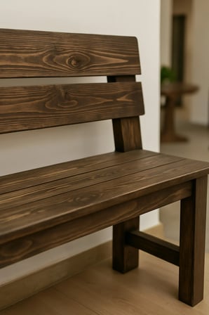 DizyWood Masif Ahşap Bank Bench – Dekoratif Oturma Bankı