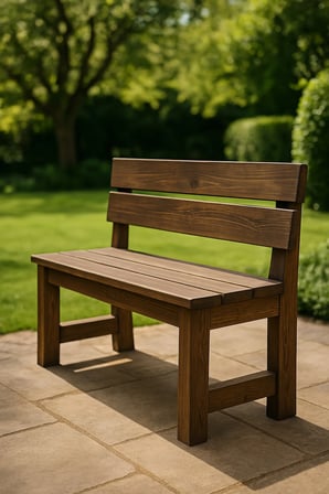 DizyWood Masif Ahşap Bank Bench – Dekoratif Oturma Bankı