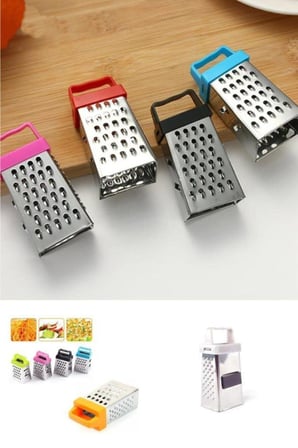 3 Fonksiyonlu Mıknatıslı Mini Sarımsak Peynir Rendesi 8 cm (1440)