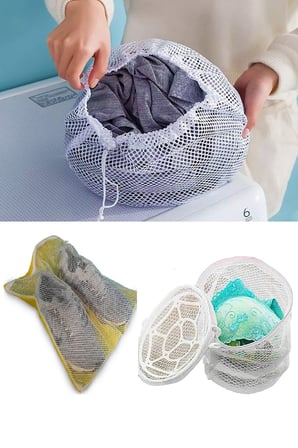 3lü Yıkama File Seti - Ayakkabı Filesi-Plastik Aparatlı Sütyen Yıkama- Çamaşır Yıkama Filesi (1440)