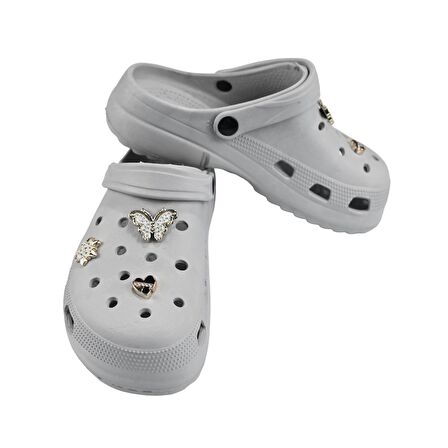 SİA ÇANTA TAŞLI SÜSLÜ KELEBEKLİ HAFİF RAHAT SANDALET CROCS TERLİK