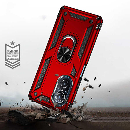 Smcase Huawei Nova 9 SE Kılıf Vega Yüzüklü Tank Kapak