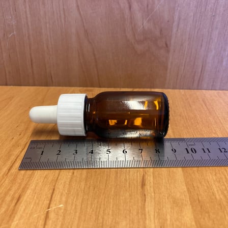 20 Ml Plastik Damlalıklı Amber Cam Şişe , 20Cc Kahverengi Cam Şişe Damlalıklı x 6 Adet