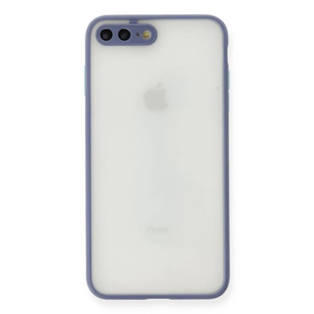 Apple iPhone 7 Plus Kılıf Montreal Silikon Kapak - Gri