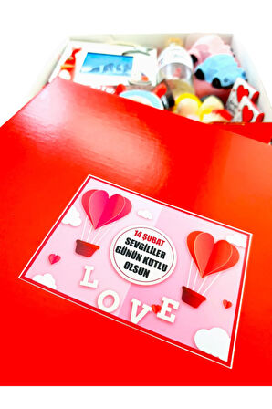 Sevgiliye En güzel hediyeler Sevgililer günü Hediyesi Kutuda 14 şubat Sürpriz Paket 14LOVEboxE1