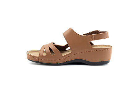ComfortOrtho Rahat 1818 – Ortopedik Vegan Deri Kadın Sandalet