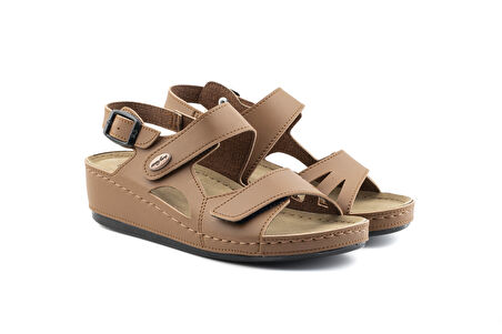 ComfortOrtho Rahat 1818 – Ortopedik Vegan Deri Kadın Sandalet