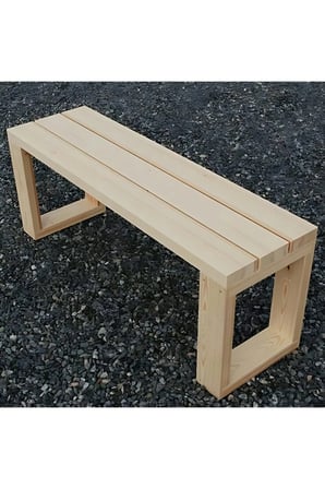 DizyWood Masif Ahşap Bank Bench – Dekoratif Oturma Bankı