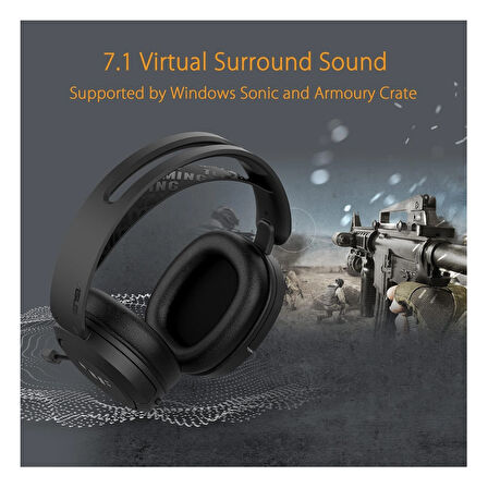 Asus  H1 7.1 Surround Kablosuz Kulak Üstü Kulaklık