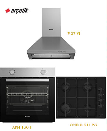 GRİ METAL ANKASTRE SET