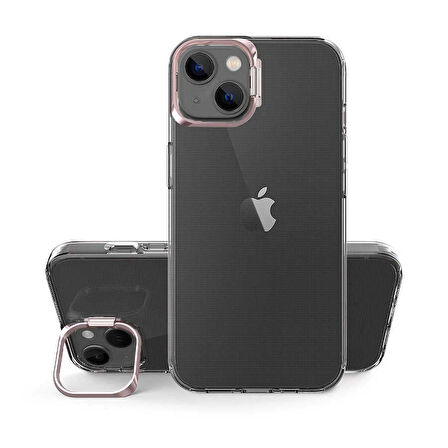Smcase iPhone 14 Kılıf Skuba PC Sert Standlı Silikon