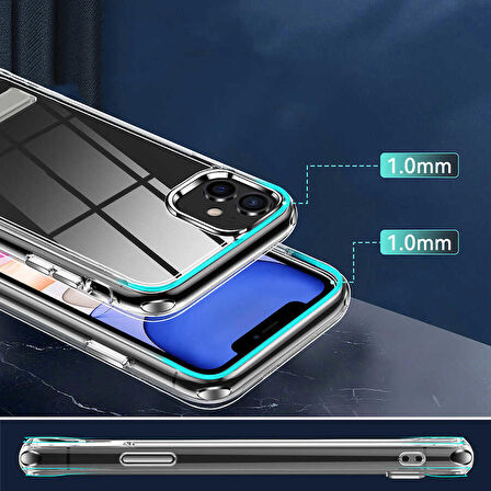 Smcase iPhone 12 Kılıf Hibrid Lstand Kapak Silikon