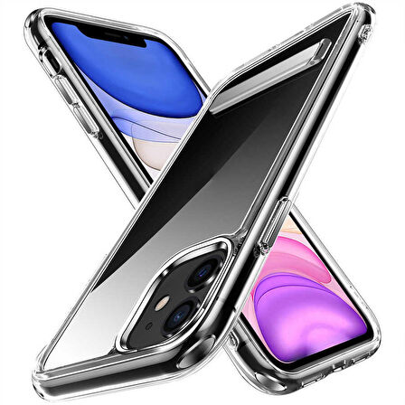 Smcase iPhone 11 Kılıf Hibrid Lstand Kapak Silikon