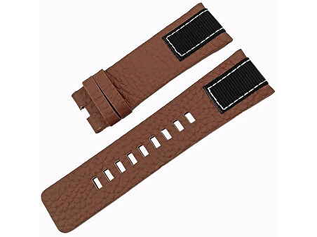 Diesel Uyumlu Hakiki Deri Saat Kayışı - 26x24mm AZR2624M-D