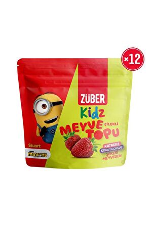 Kidz Çilekli Meyve Topu 42g X 12 Adet